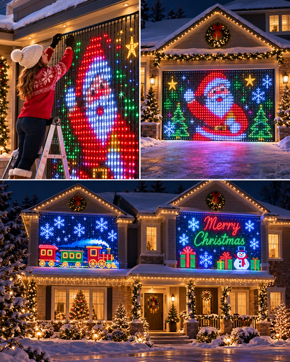 APP Controlled Fairy String Lights DIY Pattern Music Sync LED Curtain Lights Timer Function USB Powered Smart Lights